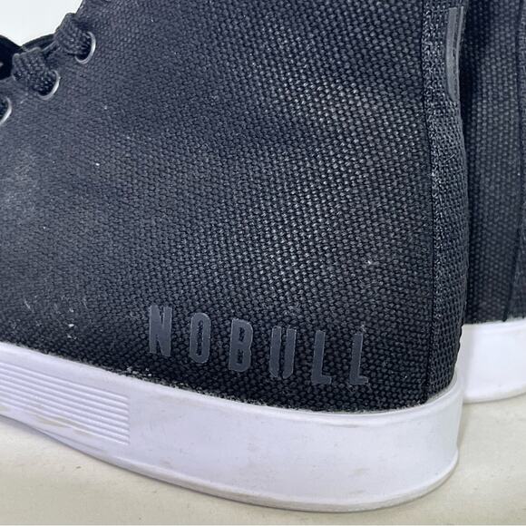 NOBULL High Top Canvas Trainer Shoes Size 5 Men\'s 6.5 Women’s Black EUC main image 7